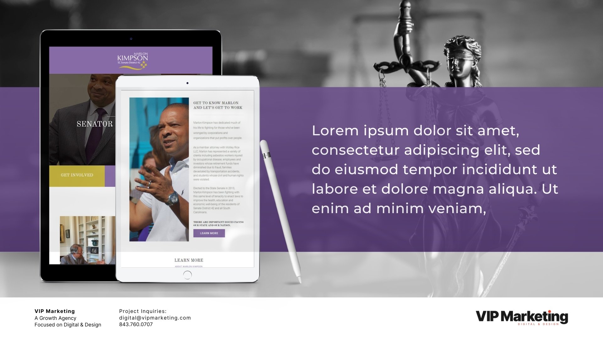 Malron Kimpson Website design by vip marketing